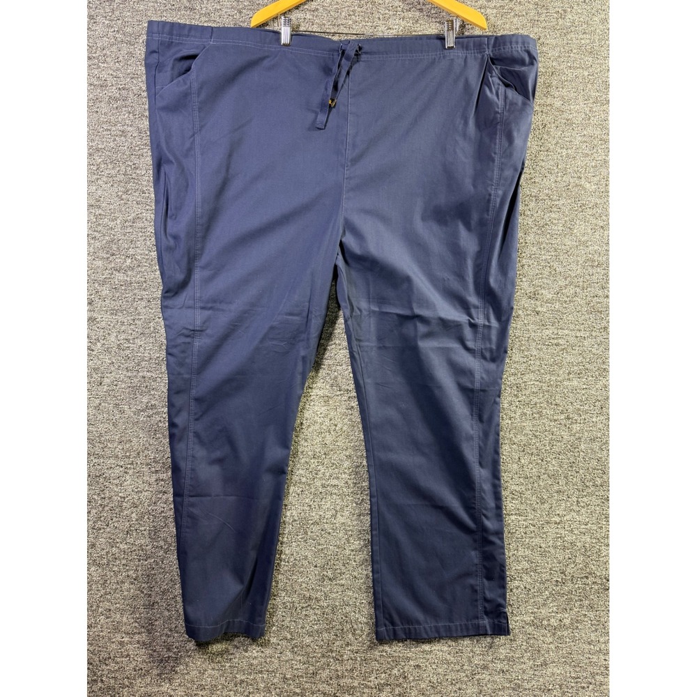 Carhartt Liberty Navy Blue Scrub Pants Mens 4XL Drawstring Medical C50001 Reg
